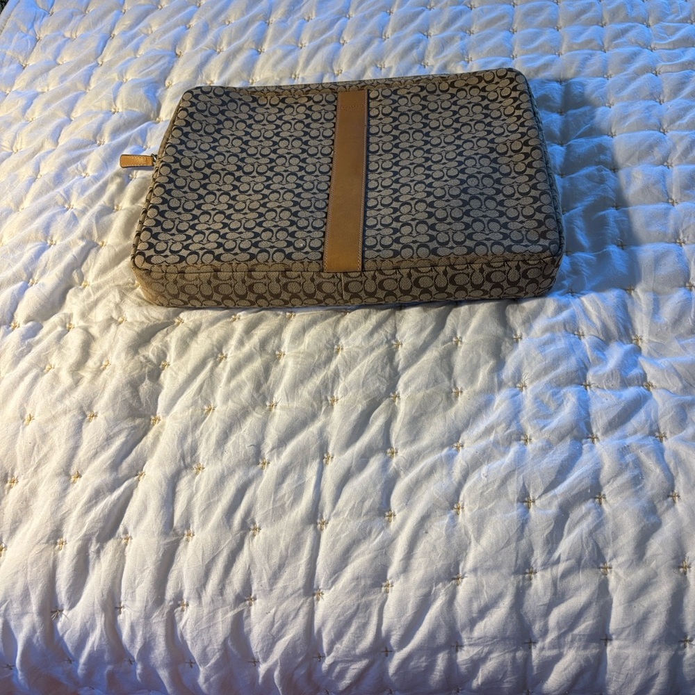 Brown Patterned Laptop Sleeve